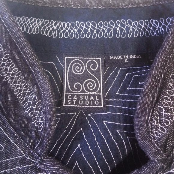 Casual Studio Embroidered Cotton Jacket Size S - Picture 7 of 9